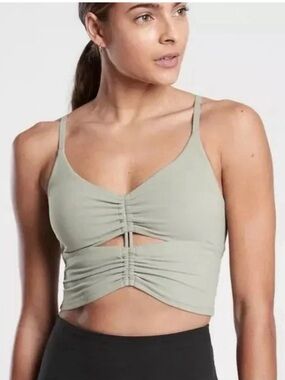 Athleta Cinch Longline Sports Bra